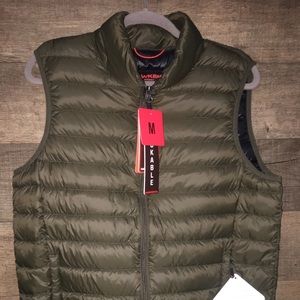 Hawke&Co Down Packable Vest, Dark Green